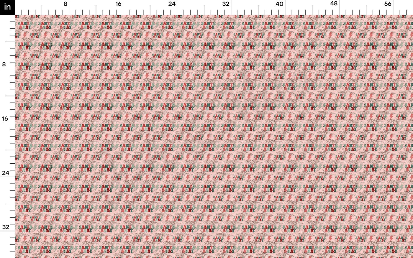 Christmas Rib Knit Fabric by the Yard Ribbed Jersey Stretchy Soft Polyester Stretch Fabric 1 Yard RBK2063