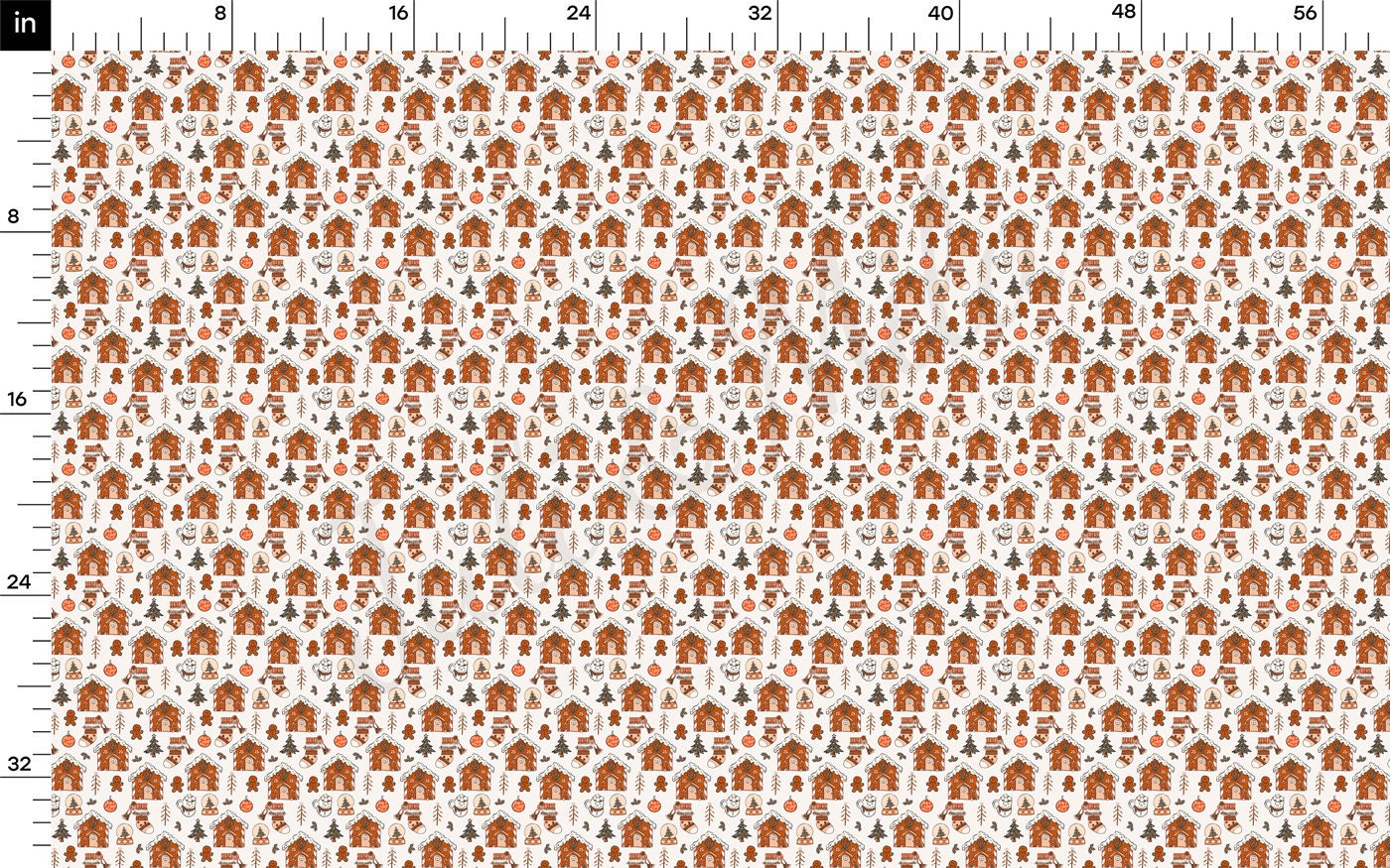 100% Cotton Fabric By the Yard Printed in USA Cotton Sateen - Cotton CNT2029 Christmas