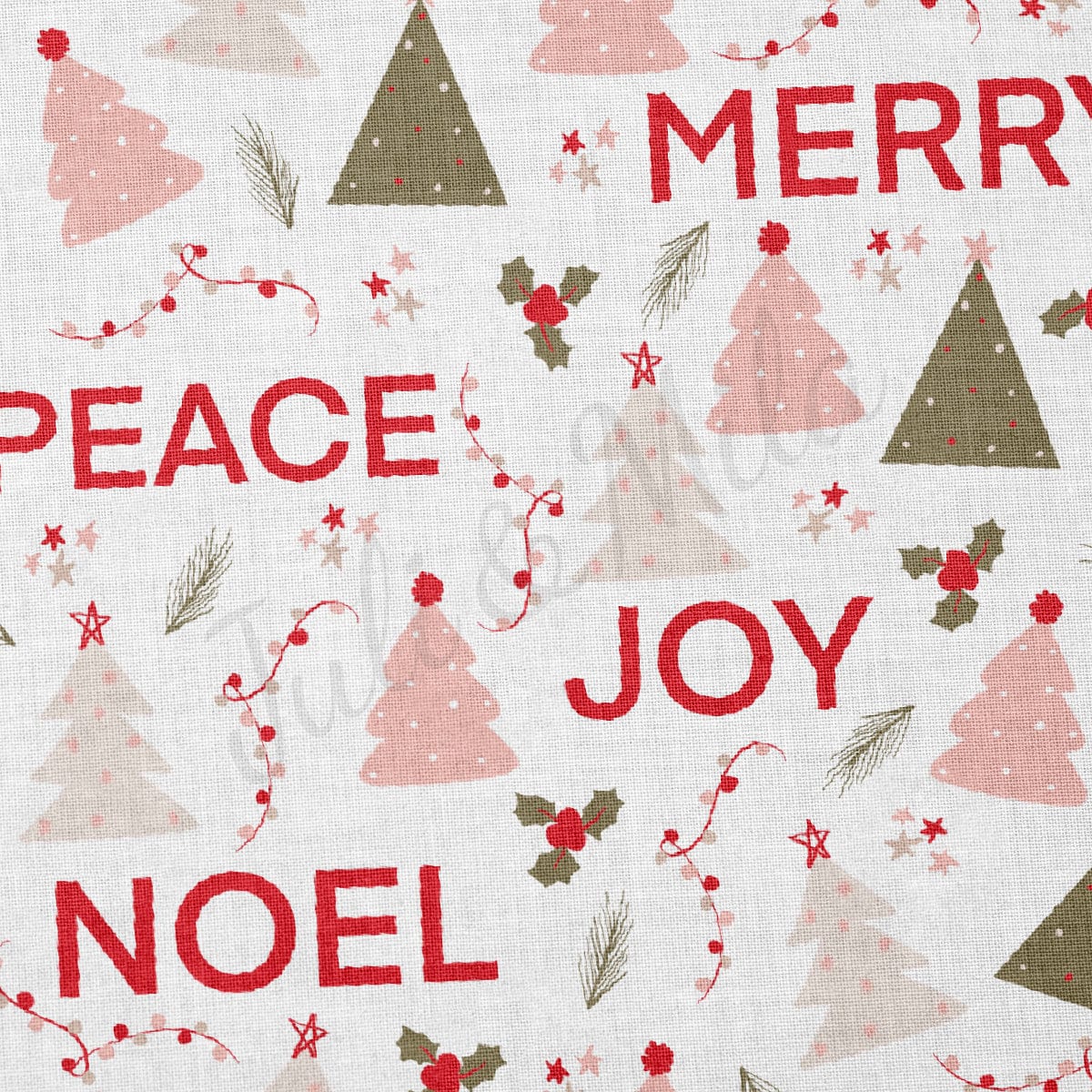 100% Cotton Fabric By the Yard Printed in USA Cotton Sateen - Cotton CNT2040 Christmas