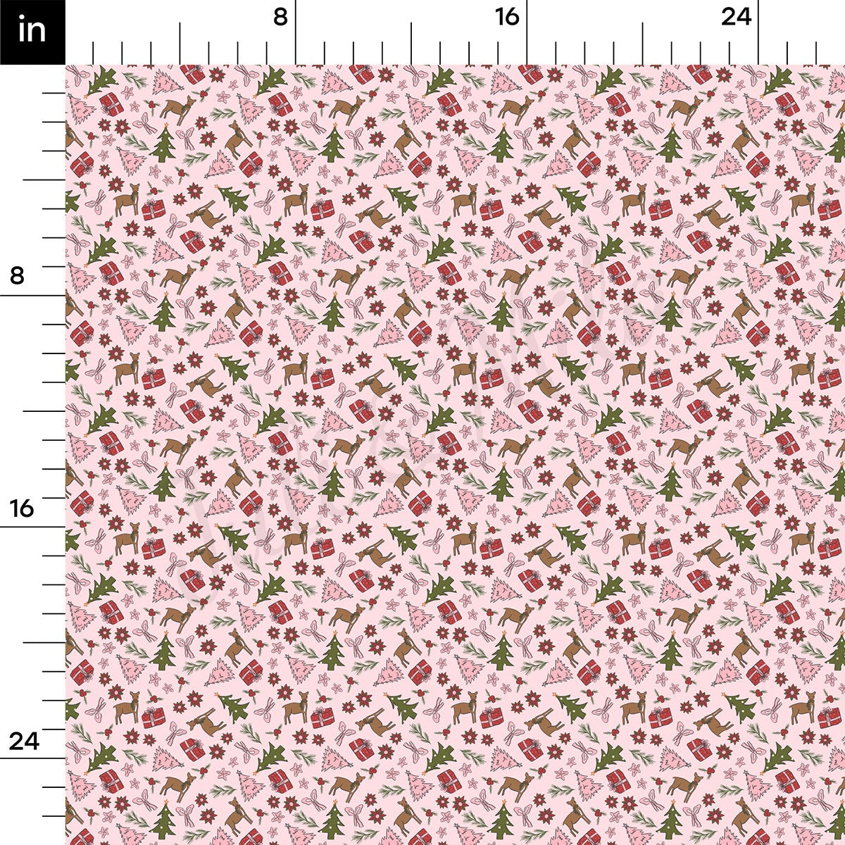 100% Cotton Fabric By the Yard Printed in USA Cotton Sateen - Cotton CNT2052 Christmas