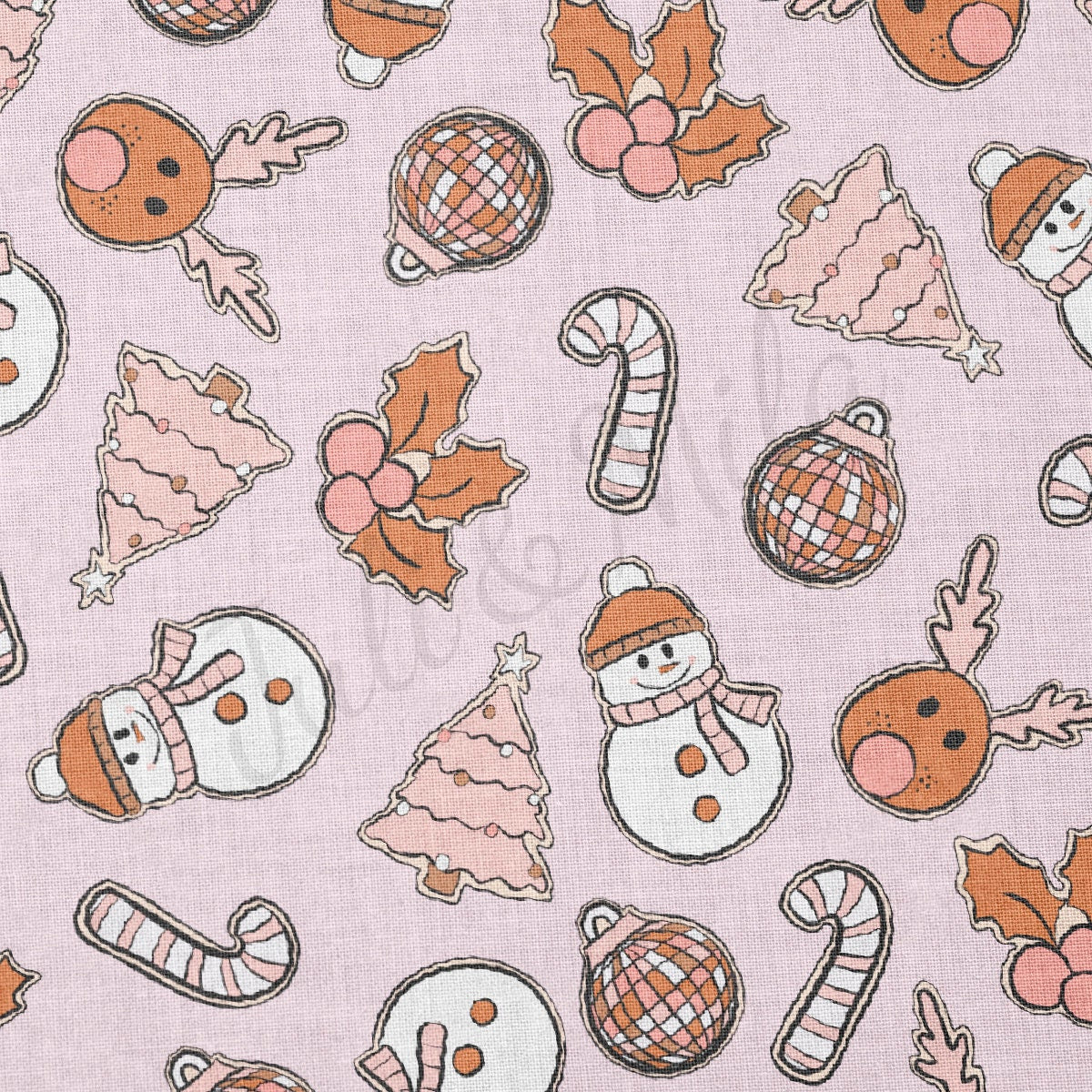 100% Cotton Fabric By the Yard Printed in USA Cotton Sateen - Cotton CNT2053 Christmas