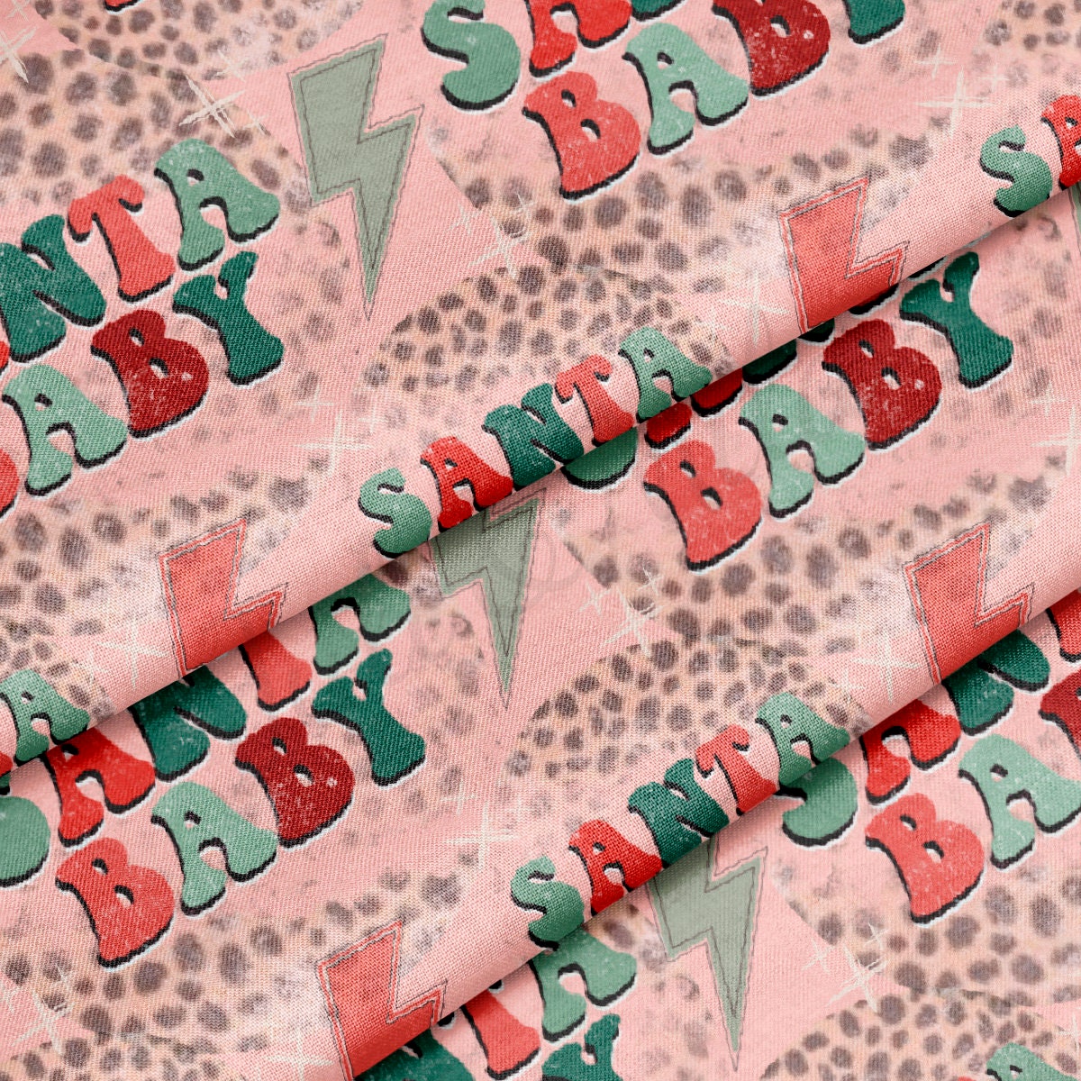 100% Cotton Fabric By the Yard Printed in USA Cotton Sateen - Cotton CNT2063 Christmas