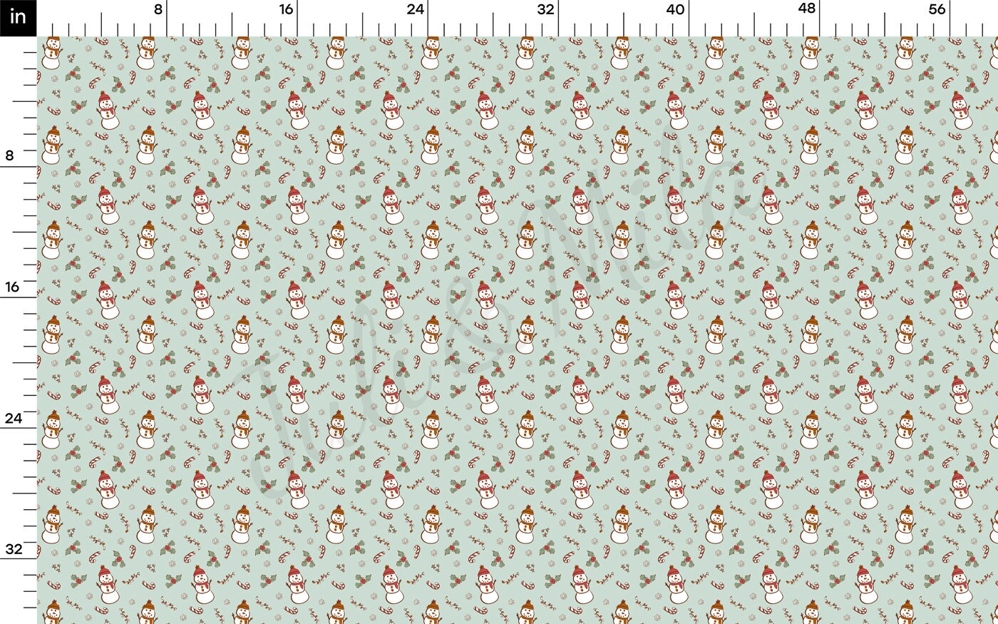 100% Cotton Fabric By the Yard Printed in USA Cotton Sateen - Cotton CNT2065 Christmas