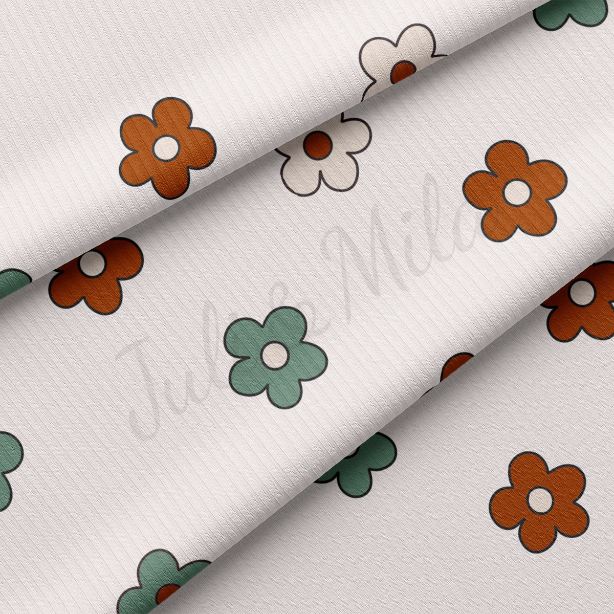 Christmas Rib Knit Fabric by the Yard Ribbed Jersey Stretchy Soft Polyester Stretch Fabric 1 Yard RBK2037