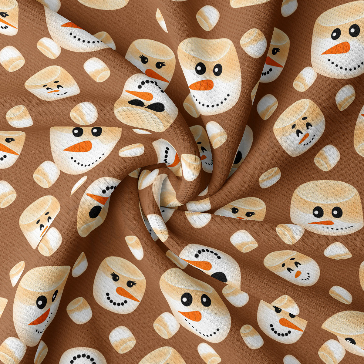 Christmas Rib Knit Fabric by the Yard Ribbed Jersey Stretchy Soft Polyester Stretch Fabric 1 Yard RBK2039