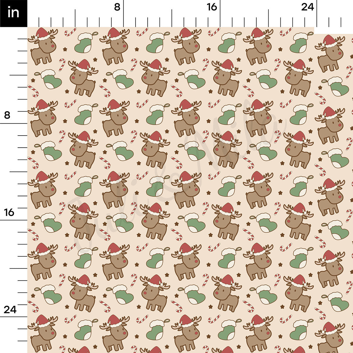 Christmas Rib Knit Fabric by the Yard Ribbed Jersey Stretchy Soft Polyester Stretch Fabric 1 Yard RBK2060