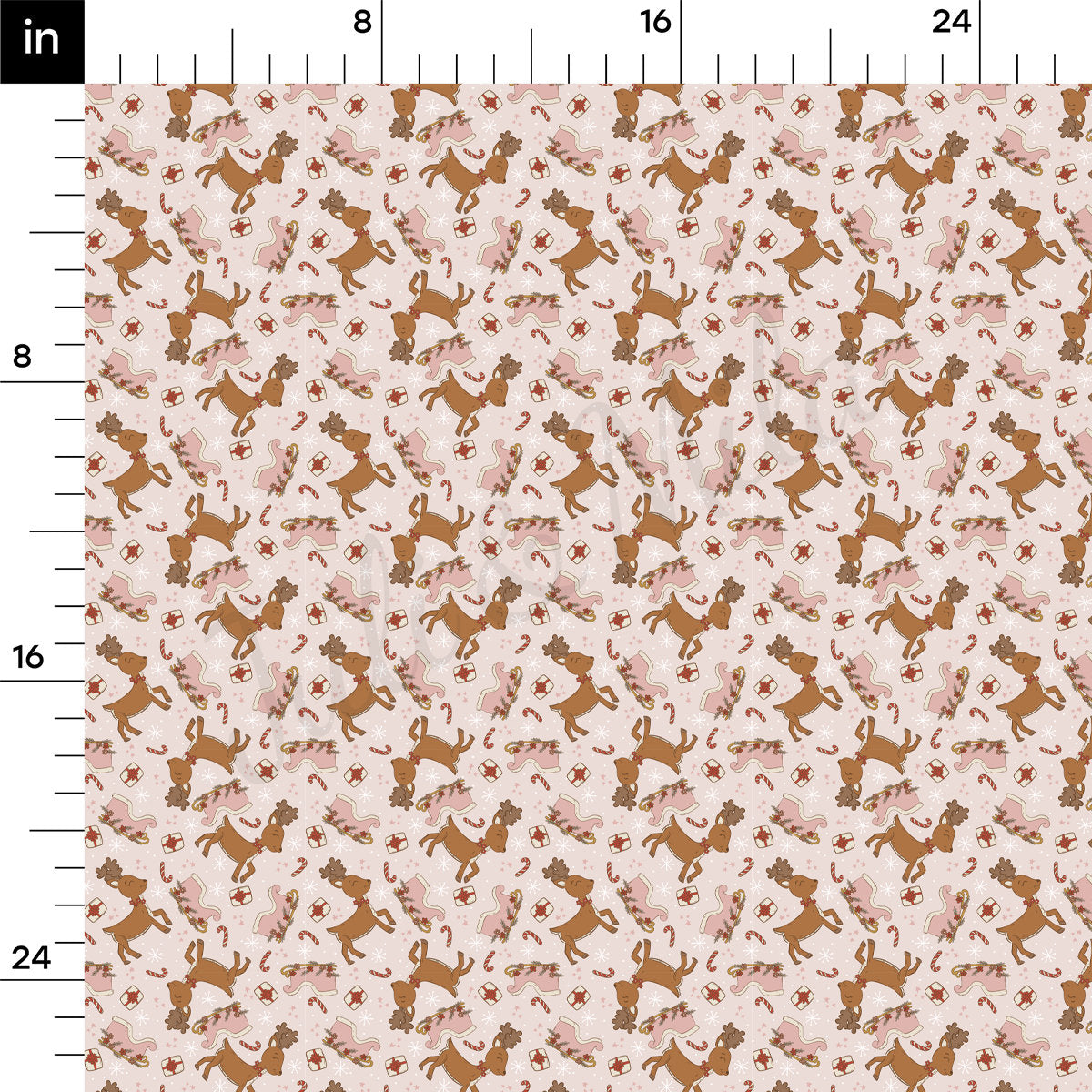 Rib Knit Fabric by the Yard Ribbed Jersey Stretchy Soft Polyester Stretch Fabric 1 Yard RBK2094 Christmas