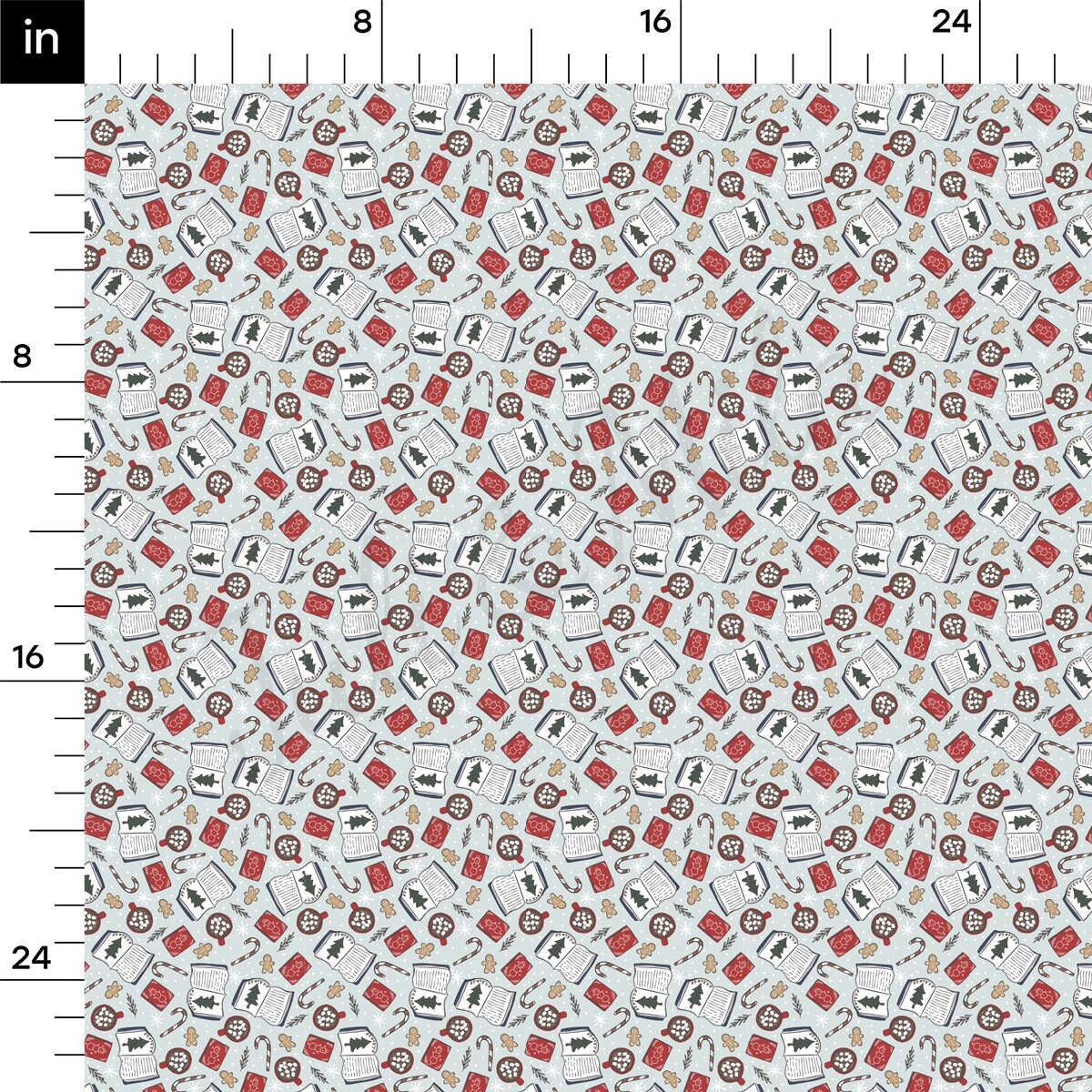 Rib Knit Fabric RBK2097 Christmas
