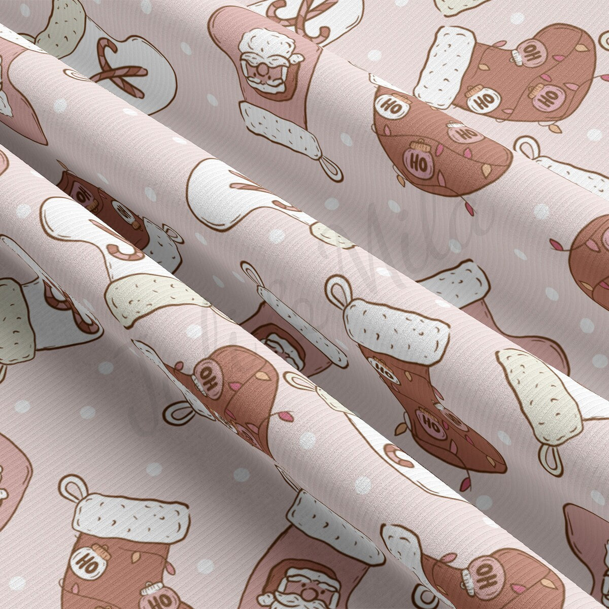 Rib Knit Fabric RBK2099 Christmas