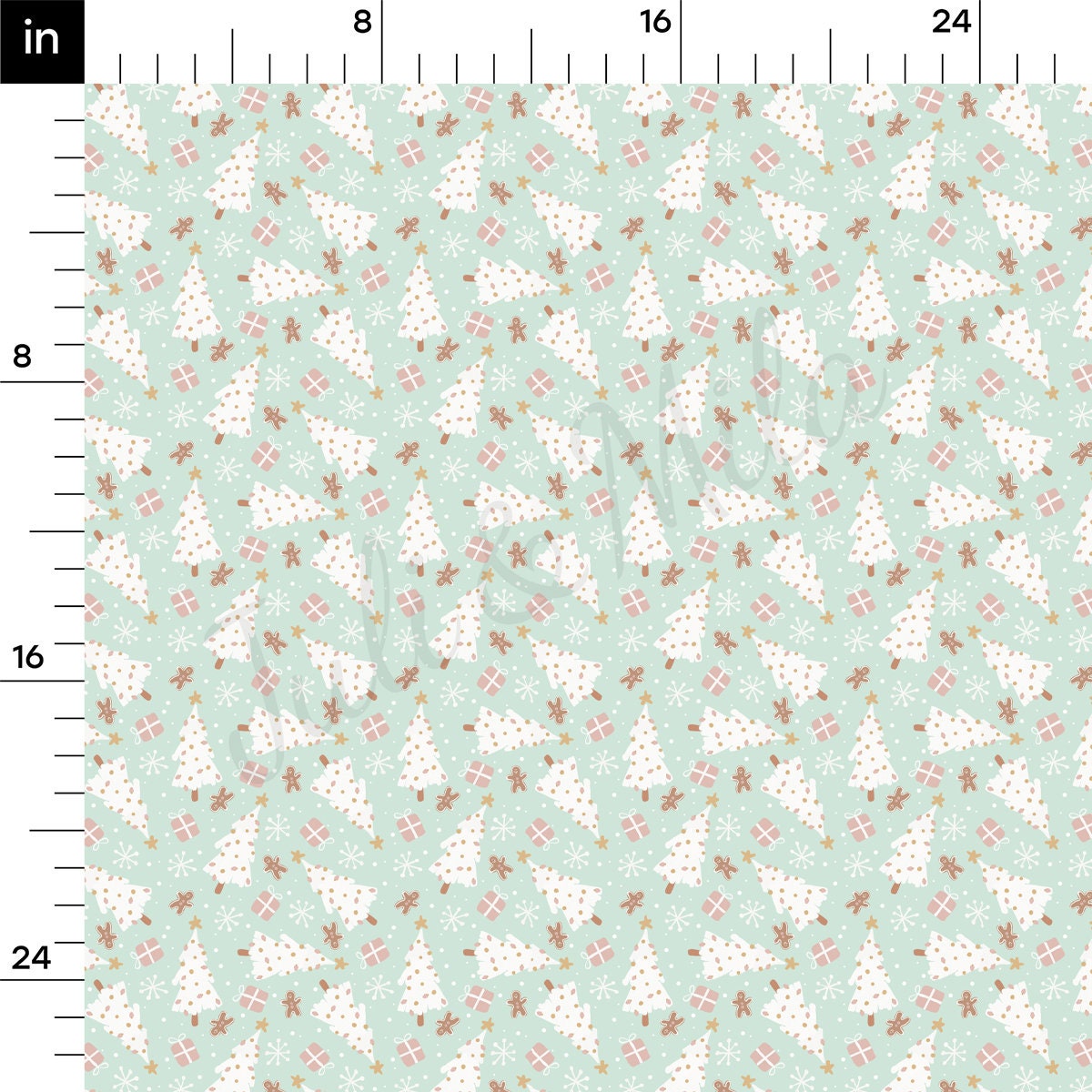 Rib Knit Fabric RBK2128 Christmas