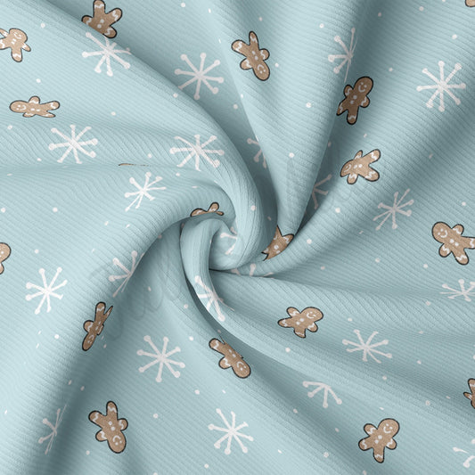 Rib Knit Fabric RBK2159 Christmas