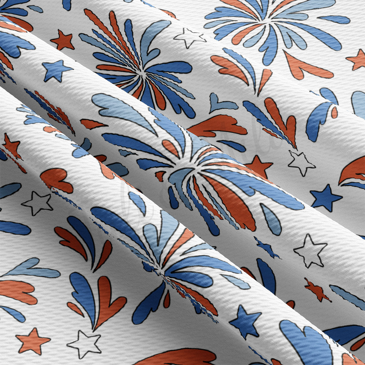 4th of July Patriotic Bullet Fabric AA2178