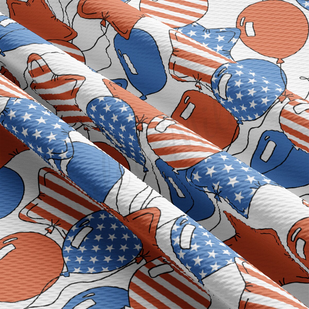 4th of July Patriotic Bullet Fabric AA2187
