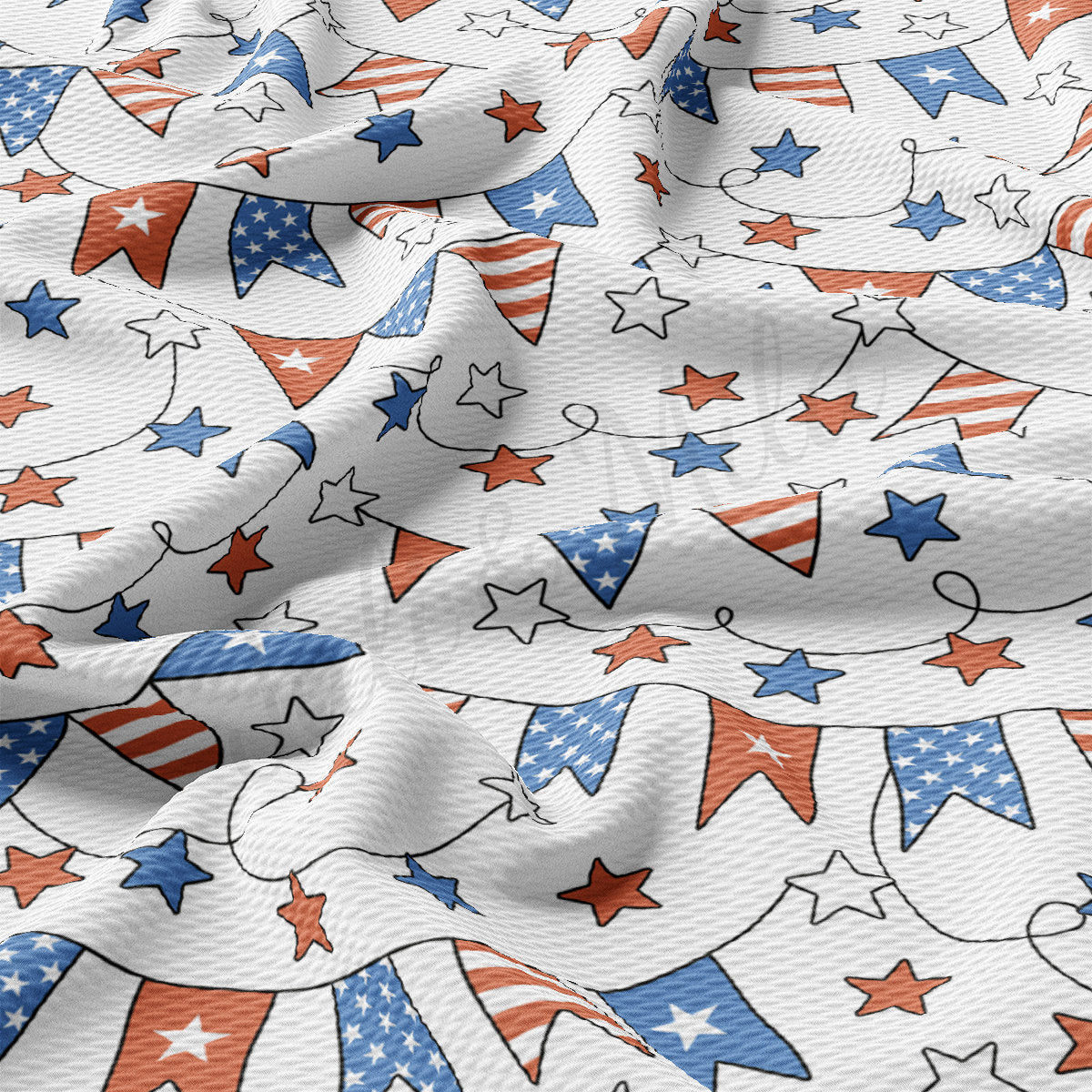 4th of July Patriotic Bullet Fabric AA2189
