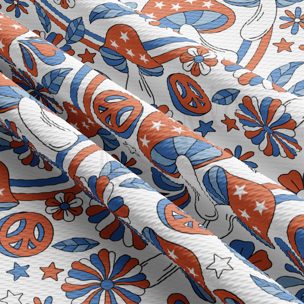 4th of July Patriotic Bullet Fabric AA2190