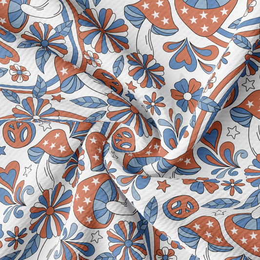 4th of July Patriotic Bullet Fabric AA2190