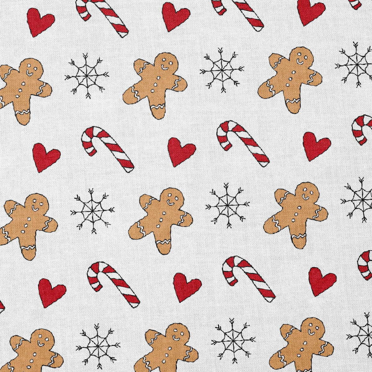 100% Cotton Fabric By the Yard Printed in USA Cotton Sateen - Cotton CTN2163 Christmas