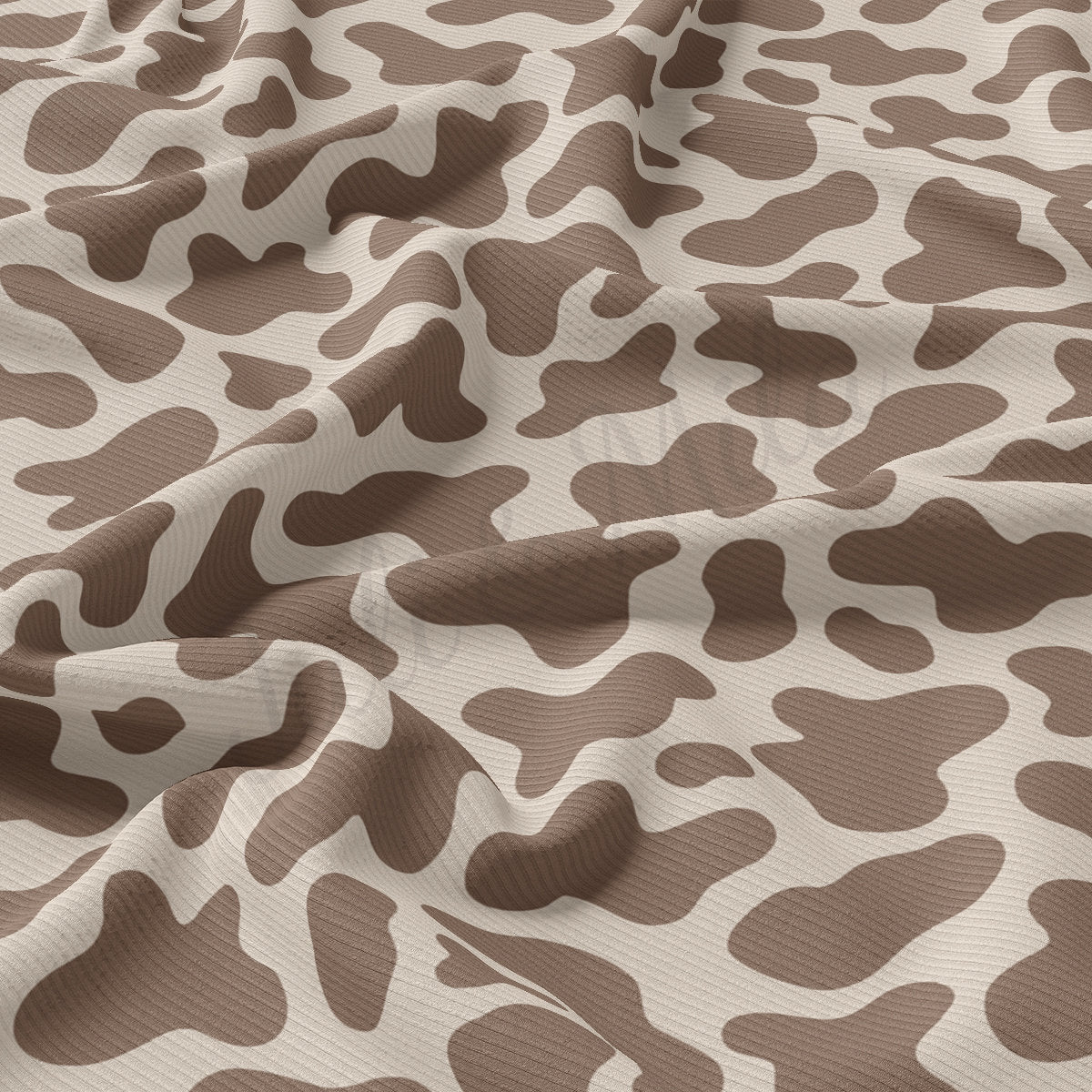 Boho Western Rib Knit Fabric by the Yard Ribbed Jersey Stretchy Soft Polyester Stretch Fabric 1 Yard RBK2172