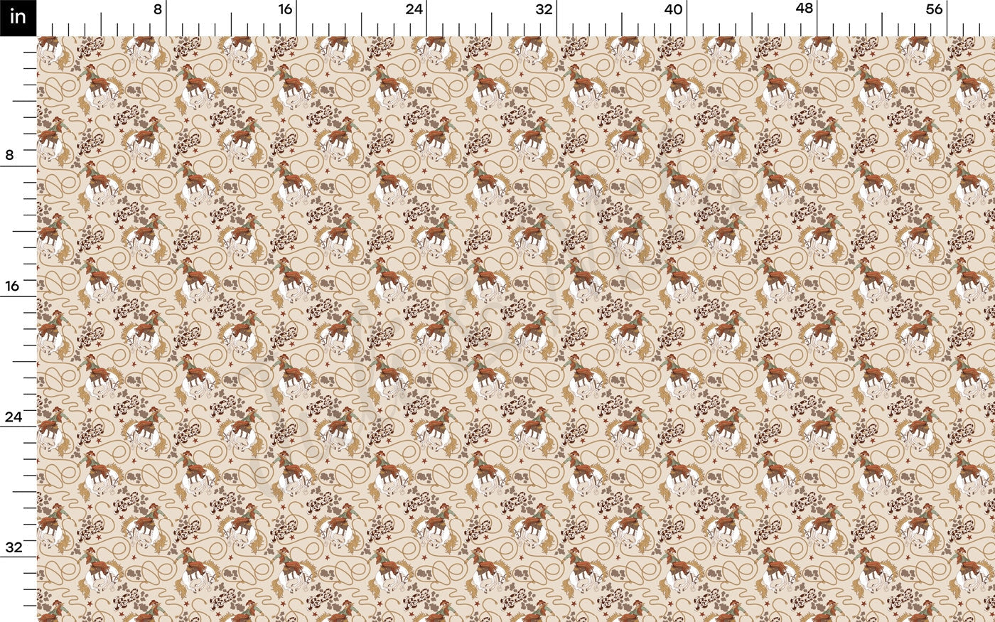 Boho Western Rib Knit Fabric by the Yard Ribbed Jersey Stretchy Soft Polyester Stretch Fabric 1 Yard RBK2197