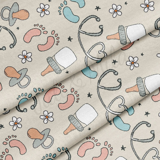 100% Cotton Fabric CTN2125 Labor and Delivery L&D