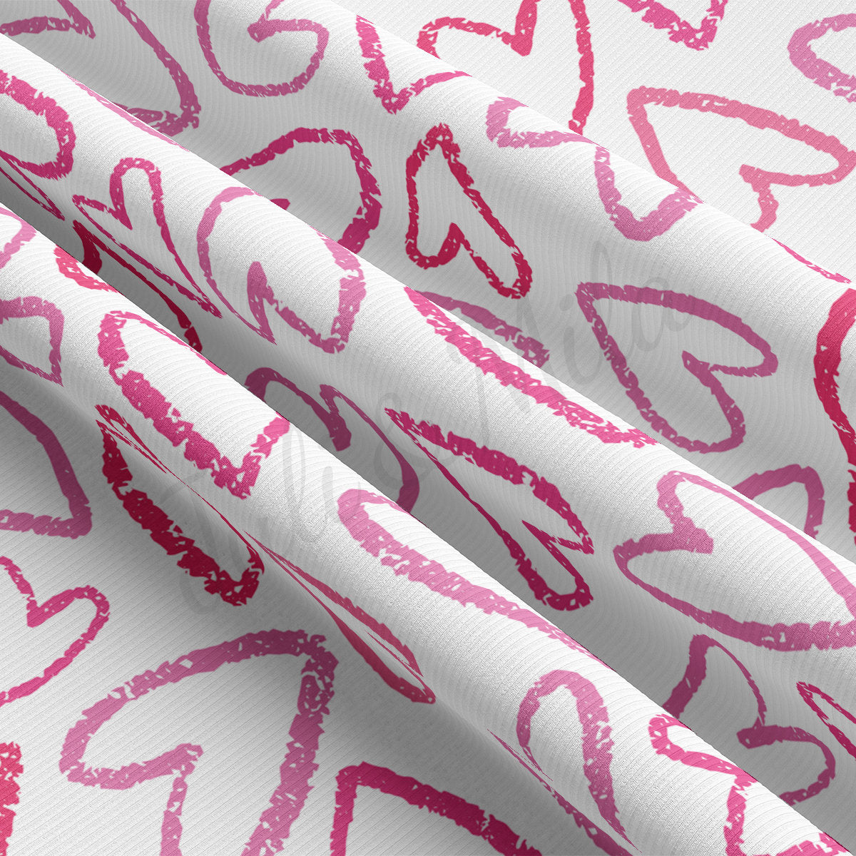 Rib Knit Fabric RBK2217 Valentine's Day