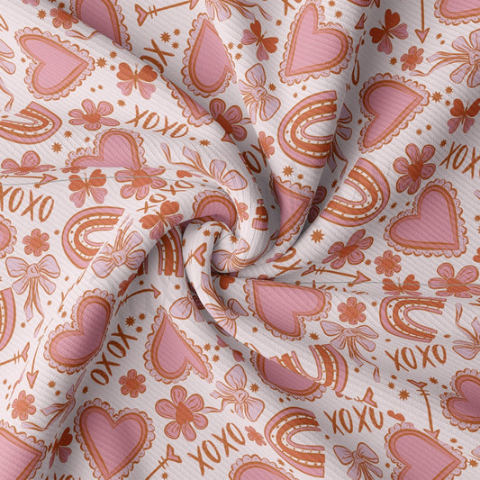 Rib Knit Fabric  RBK2218 Valentine's Day