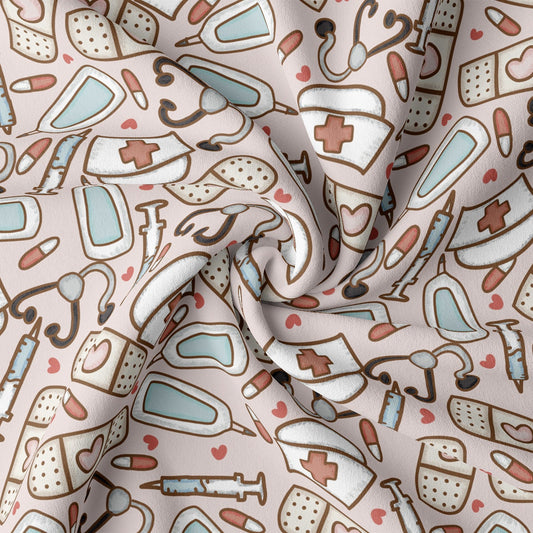 DBP Fabric Double Brushed Polyester DBP2126 Nurse