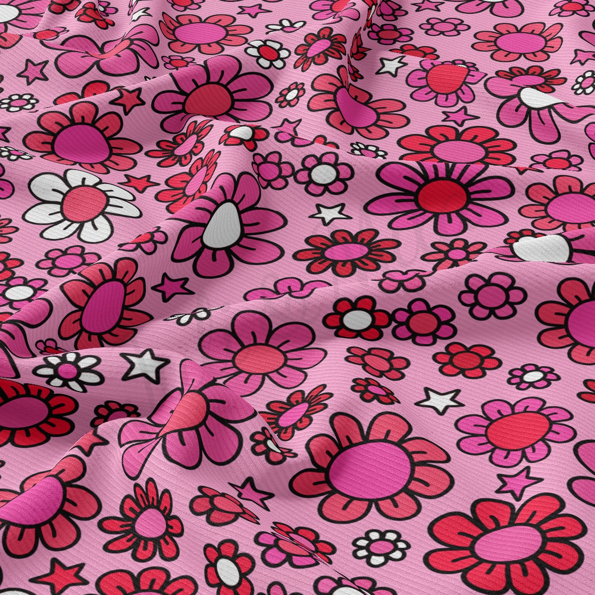 Rib Knit Fabric RBK2228 Valentine's Day