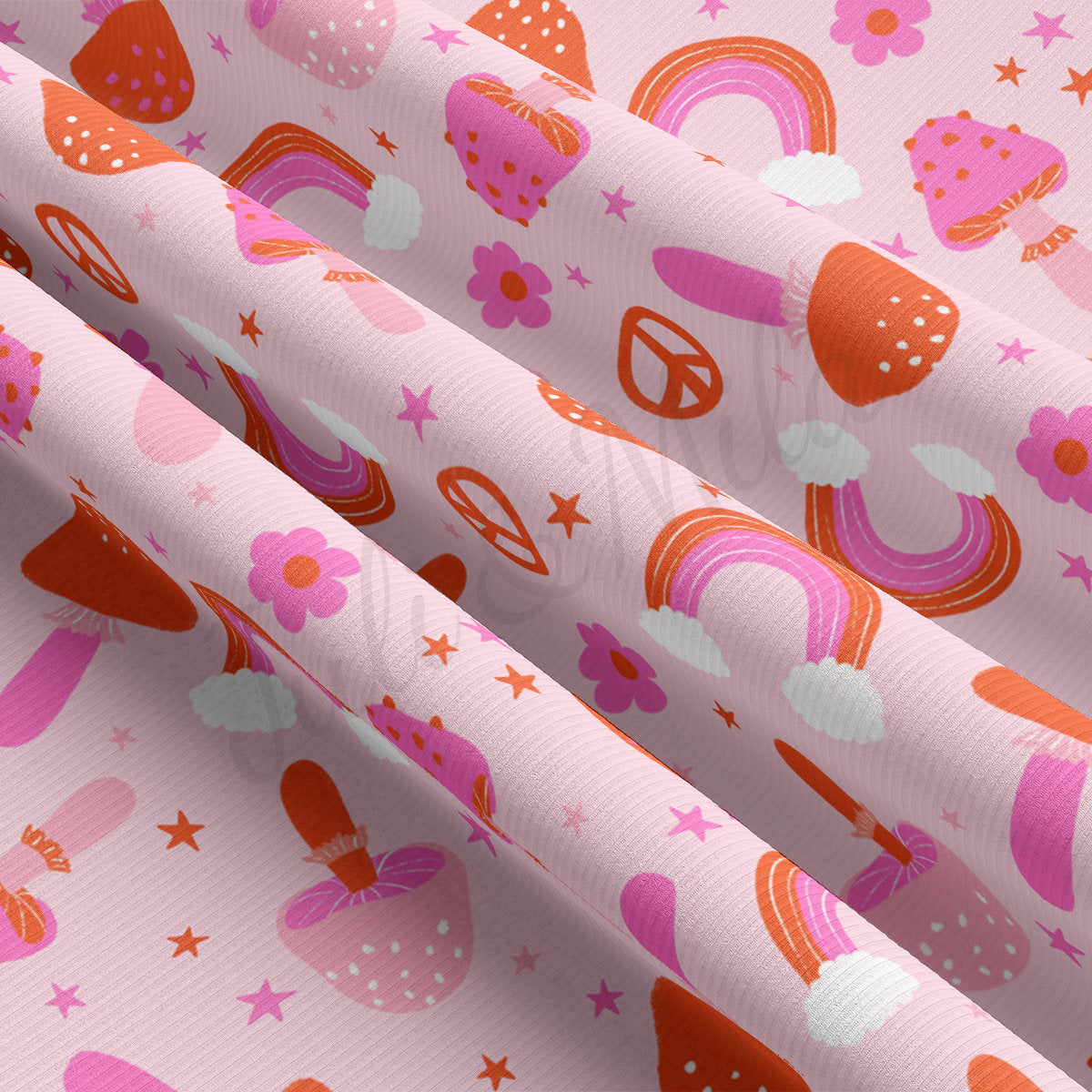 Rib Knit Fabric RBK2230 Valentine's Day