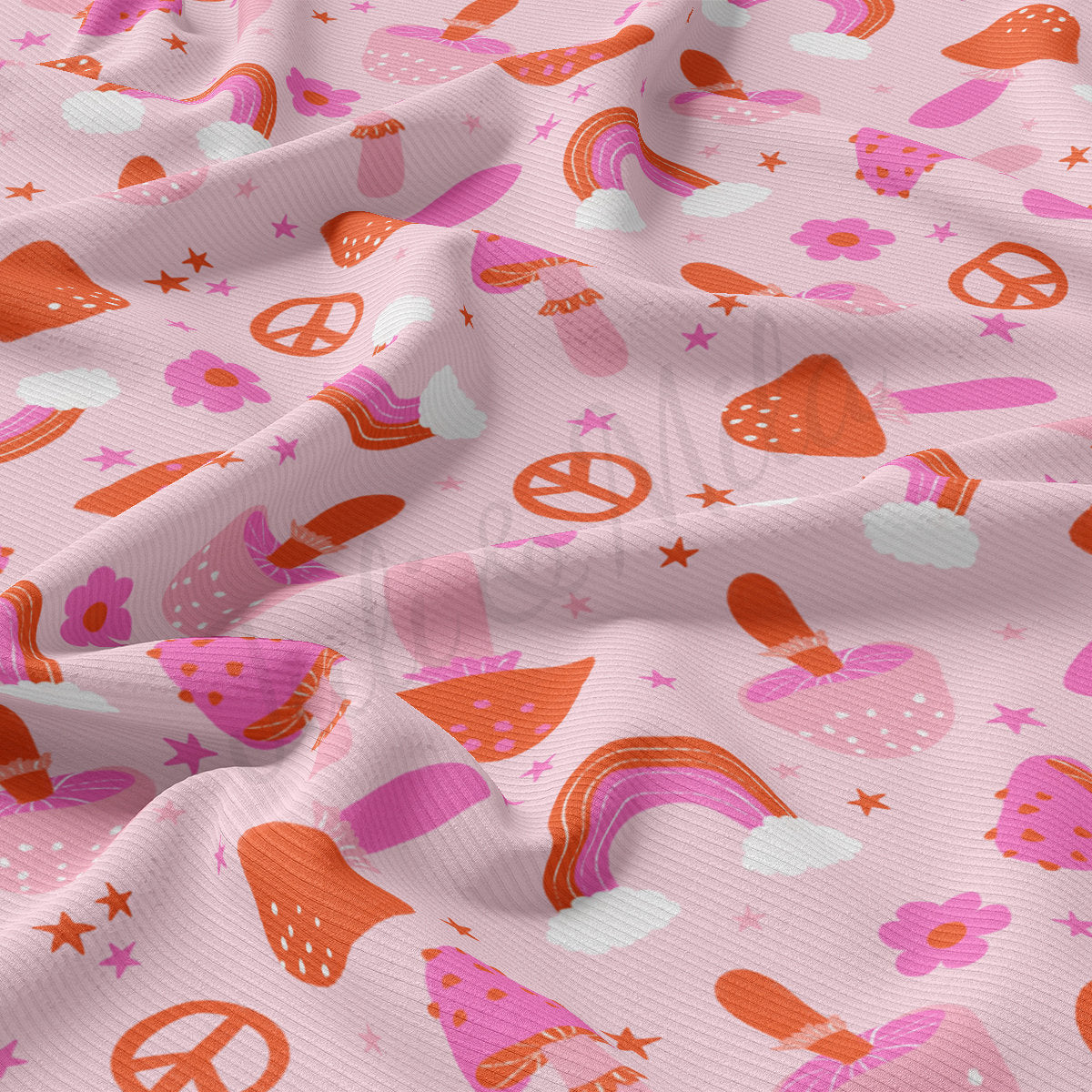 Rib Knit Fabric RBK2230 Valentine's Day