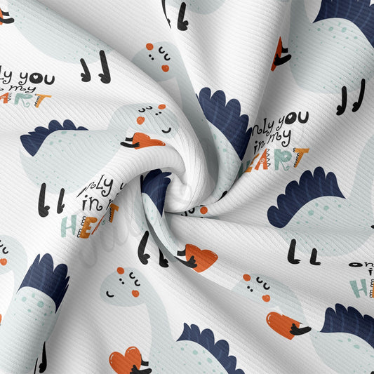 Rib Knit Fabric RBK2231 Valentine's Day