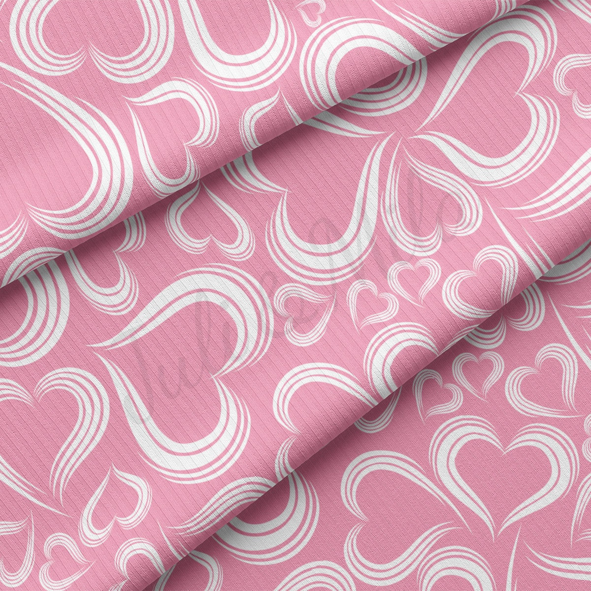 Rib Knit Fabric RBK2237 Valentine's Day