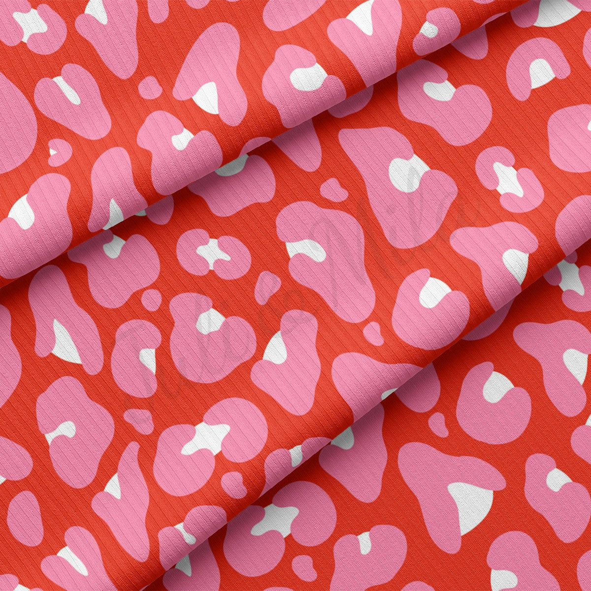 Rib Knit Fabric RBK2244 Valentine's Day