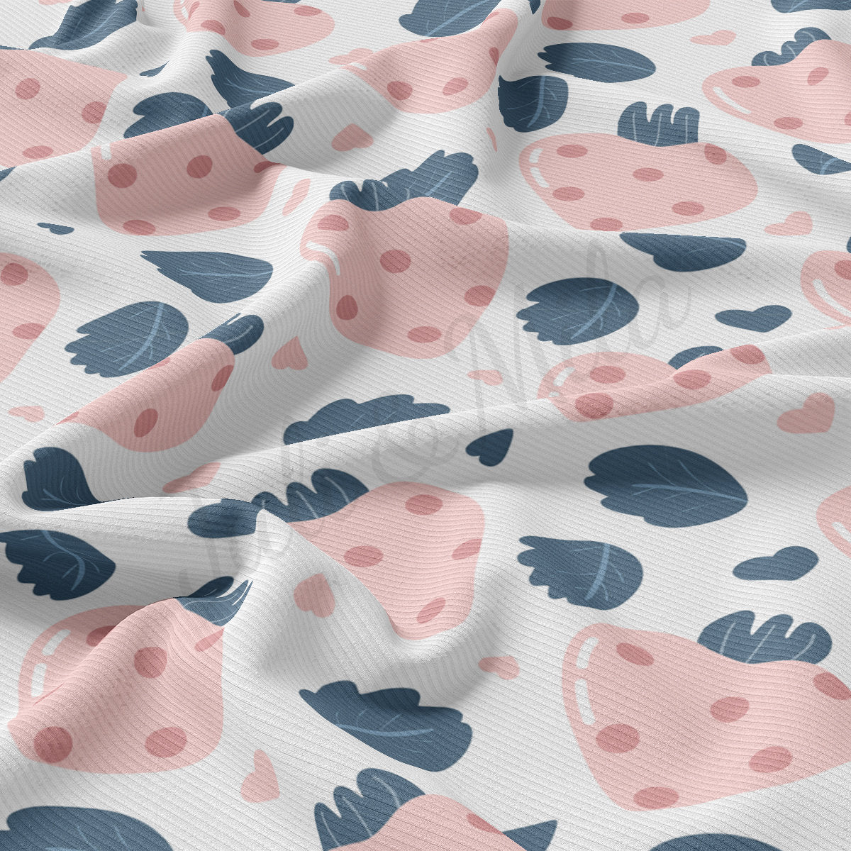 Rib Knit Fabric RBK2254 Valentine's Day