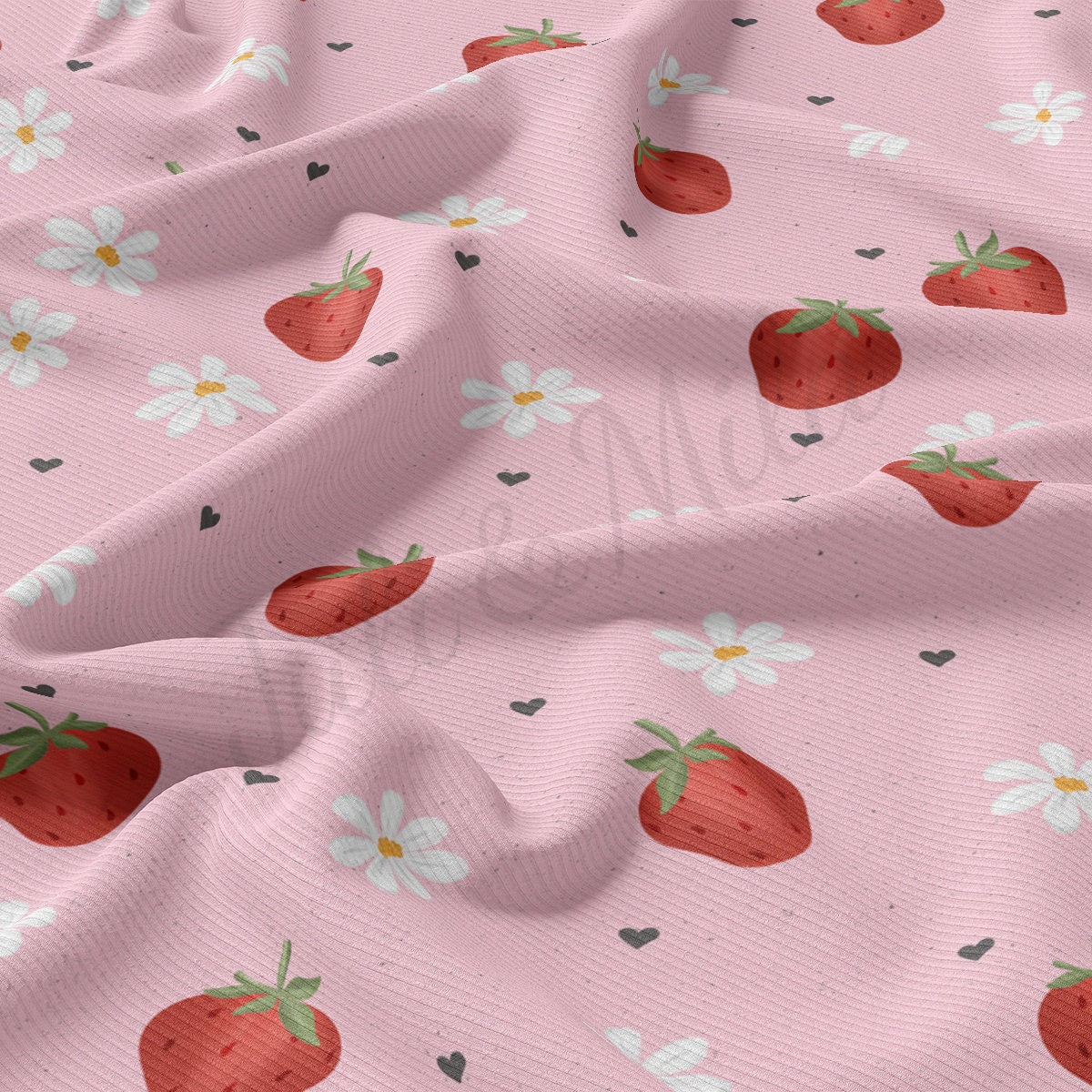 Rib Knit Fabric RBK2255 Valentine's Day