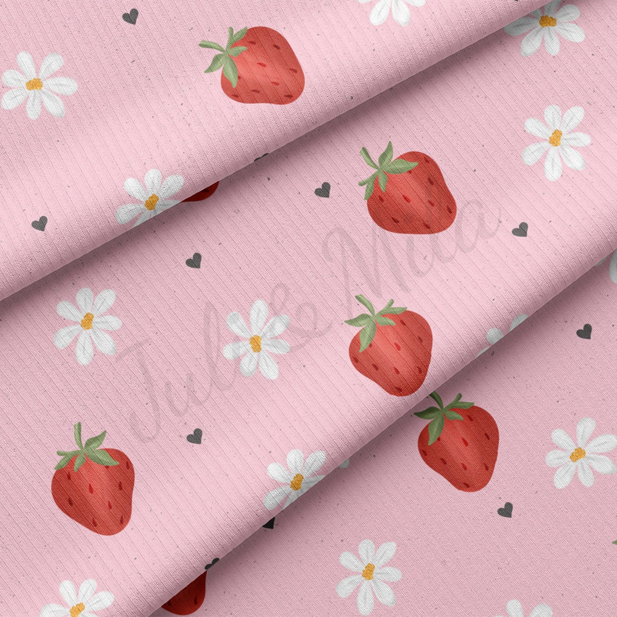Rib Knit Fabric RBK2255 Valentine's Day