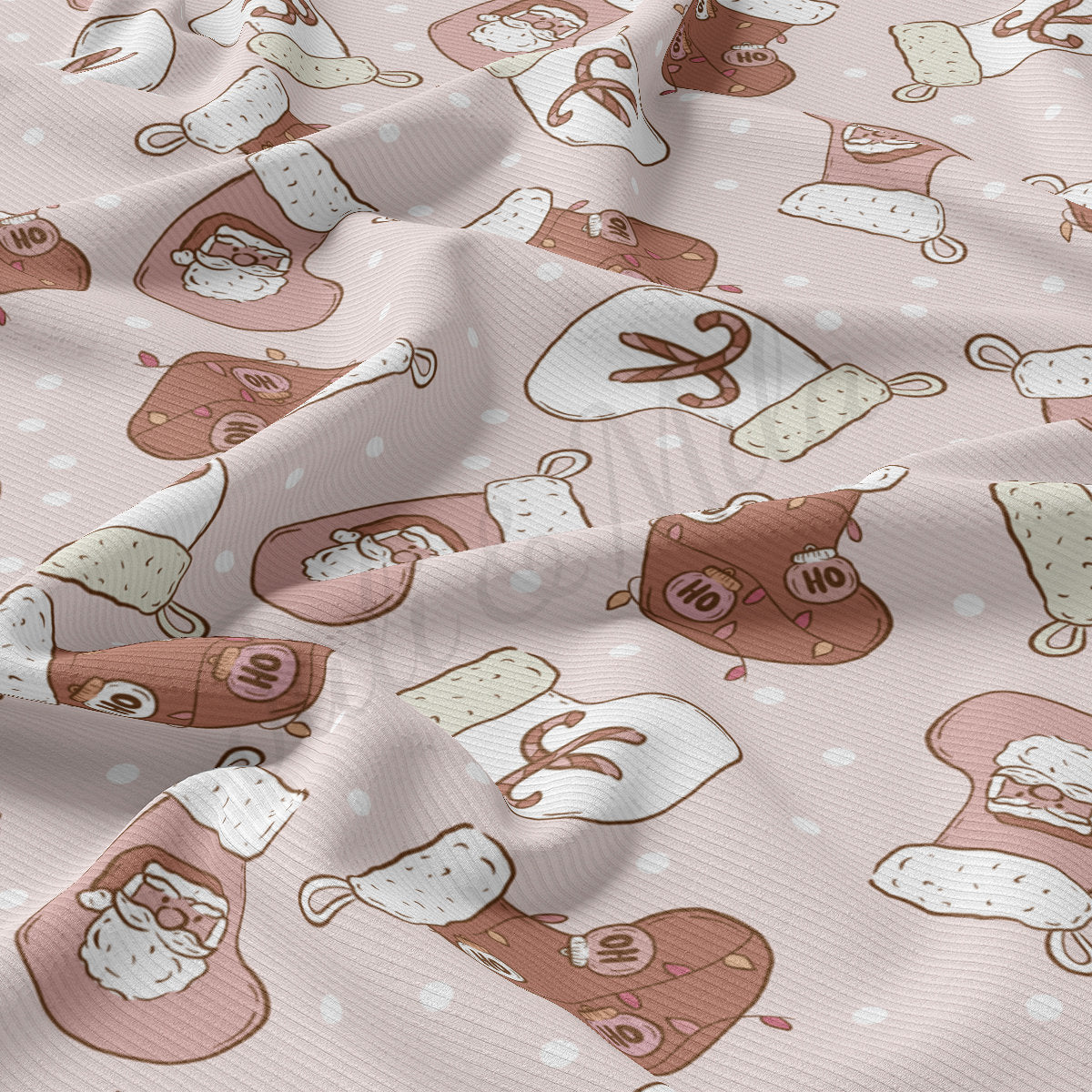 Rib Knit Fabric RBK2099 Christmas