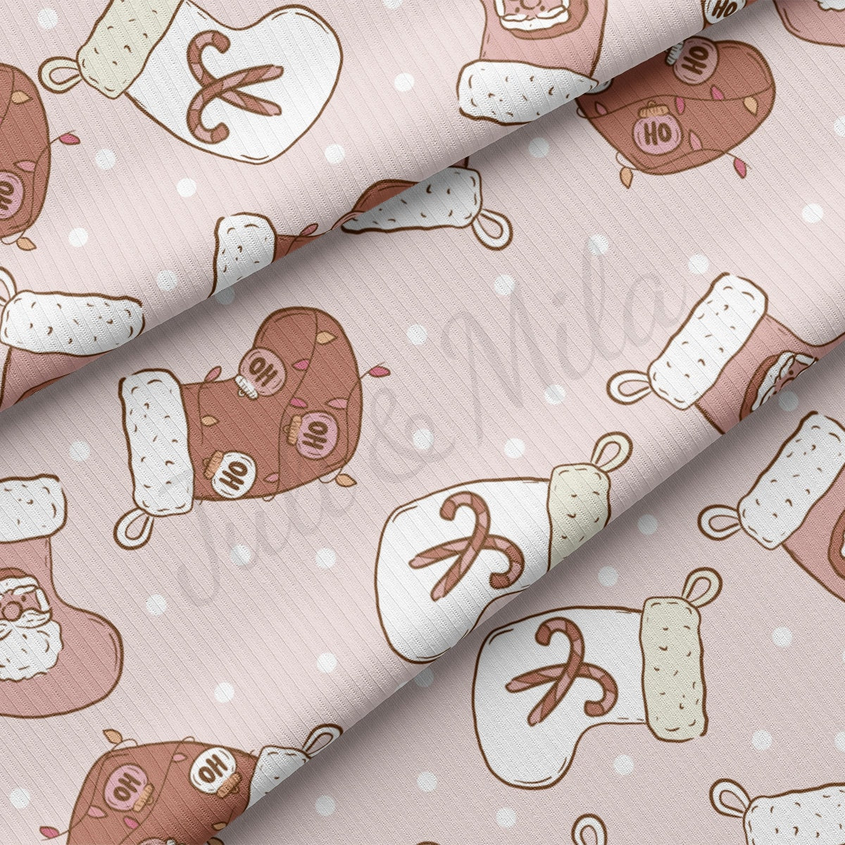 Rib Knit Fabric RBK2099 Christmas
