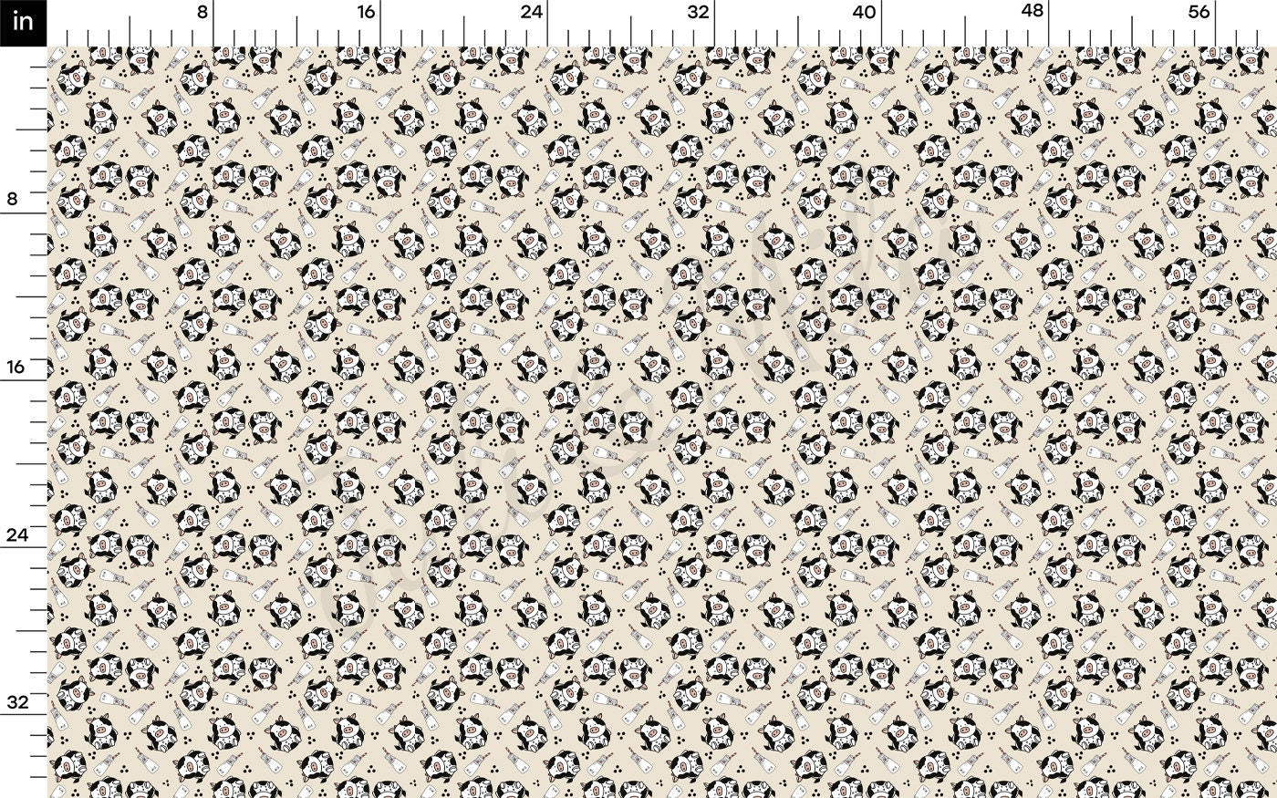 Rib Knit Fabric RBK2108 Cow