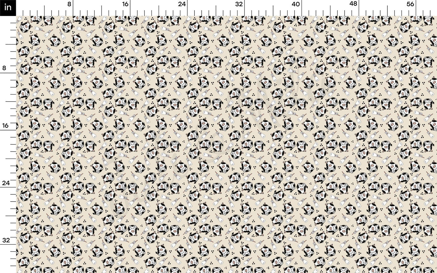 Rib Knit Fabric  RBK2108 Cow