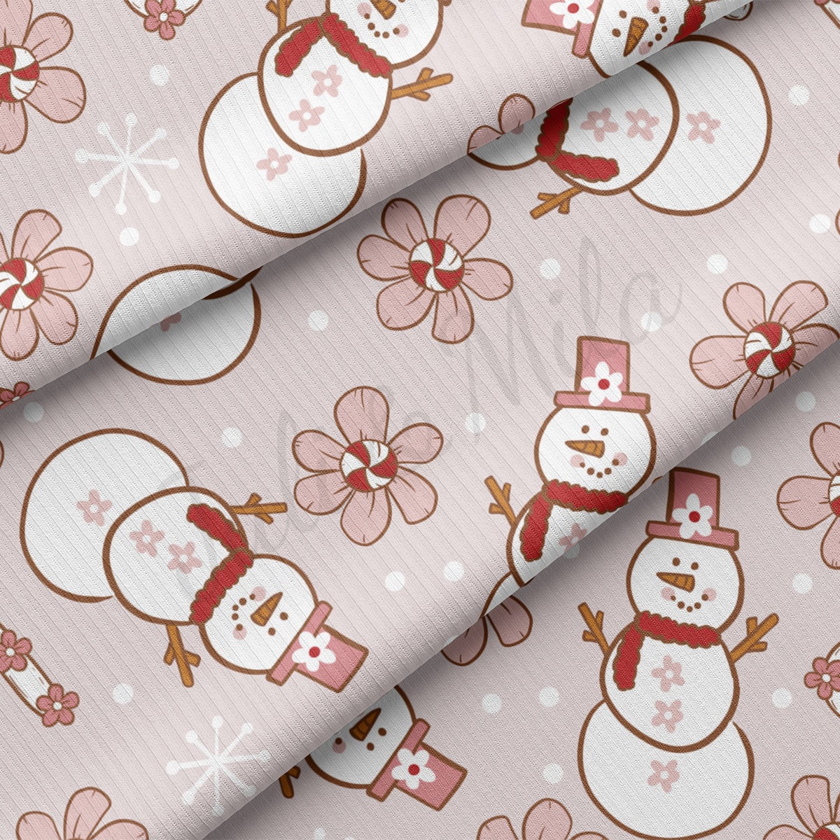 Rib Knit Fabric by the Yard Ribbed Jersey Stretchy Soft Polyester Stretch Fabric 1 Yard RBK2141 Christmas