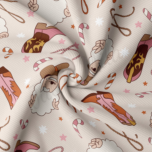 Rib Knit Fabric RBK2145 Christmas