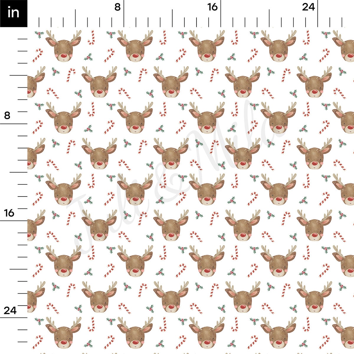 Rib Knit Fabric by the Yard Ribbed Jersey Stretchy Soft Polyester Stretch Fabric 1 Yard RBK2146 Christmas