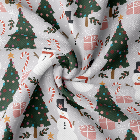 Rib Knit Fabric RBK2149 Christmas