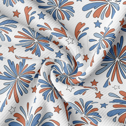4th of July Patriotic Bullet Fabric AA2178