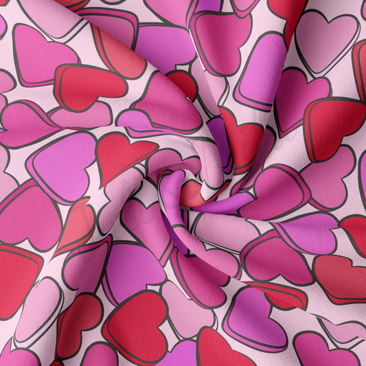 DBP Fabric Double Brushed Polyester Fabric DBP2222 Valentine's Day