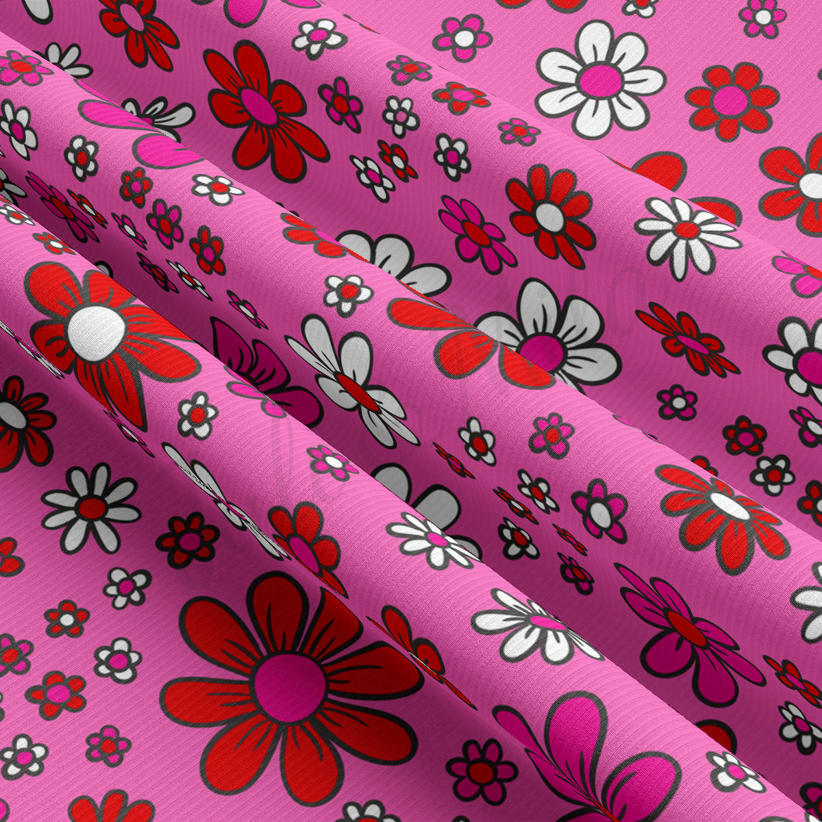 Rib Knit Fabric RBK2212 Valentine's Day