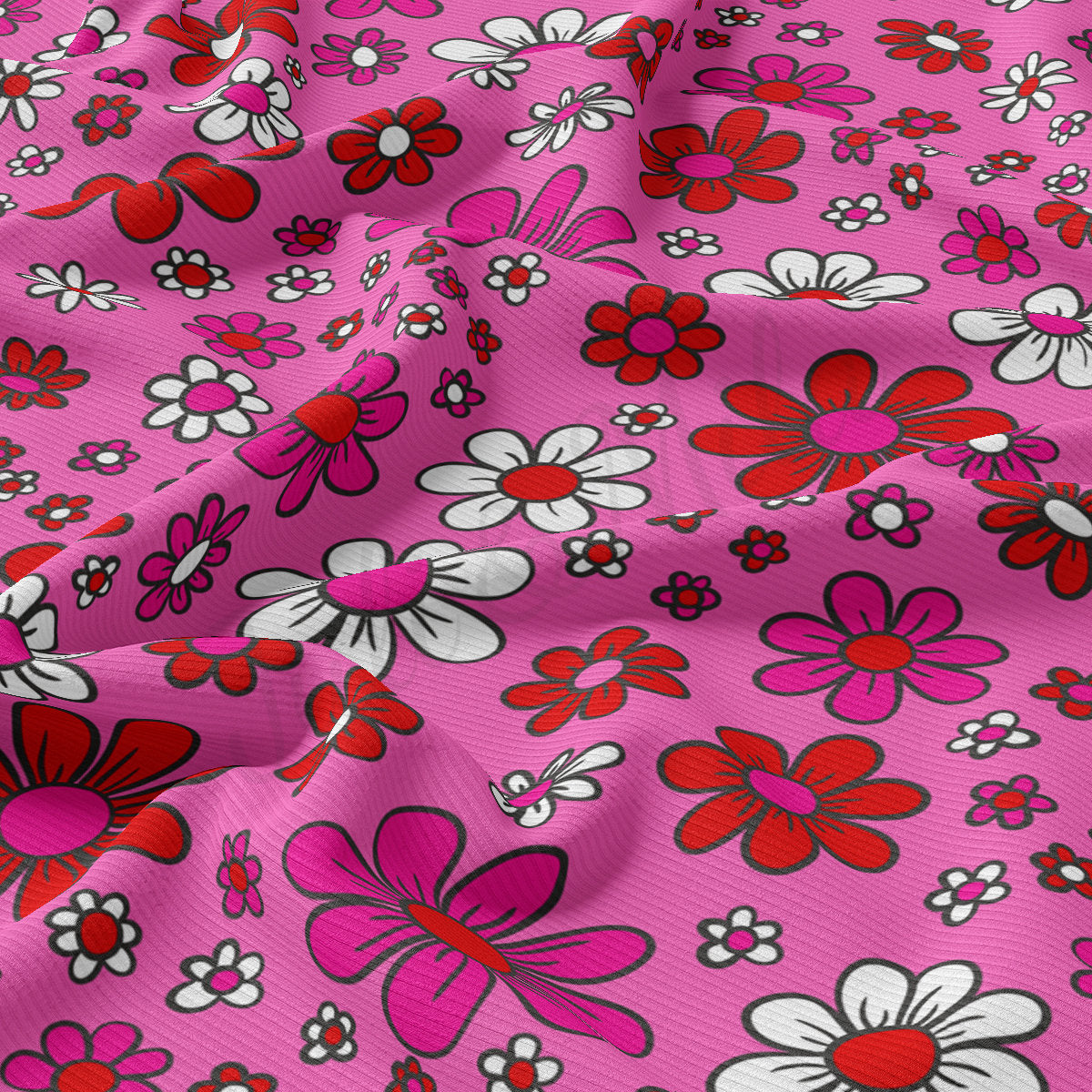 Rib Knit Fabric RBK2212 Valentine's Day