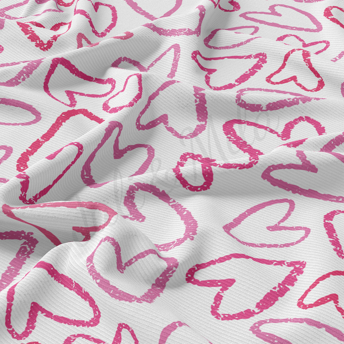 Rib Knit Fabric RBK2217 Valentine's Day