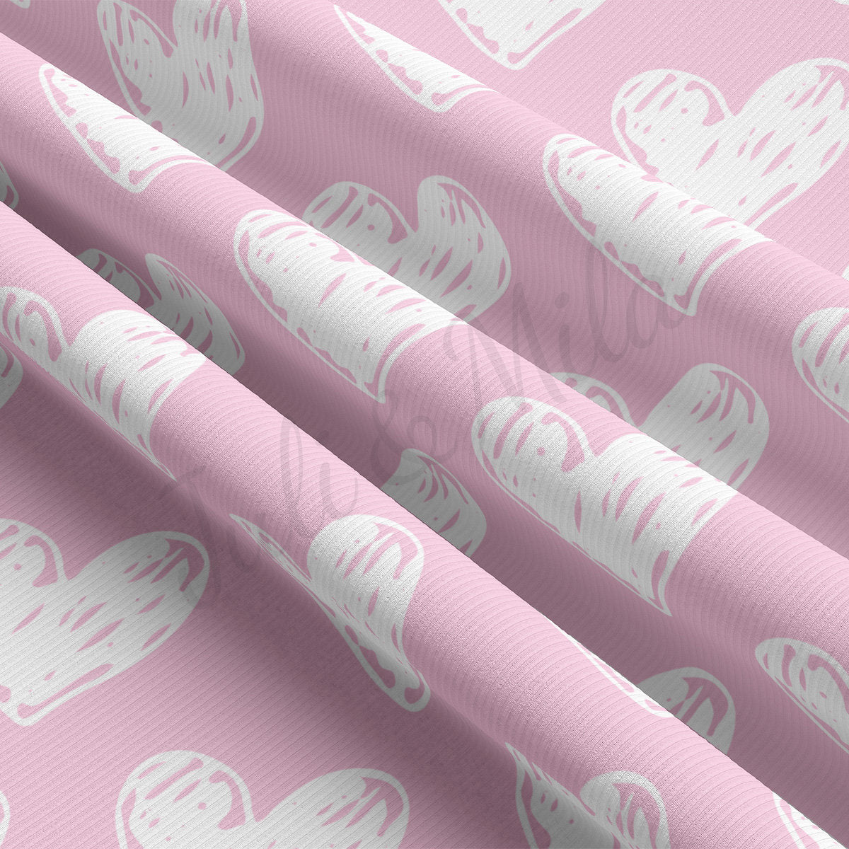 Rib Knit Fabric RBK2219 Valentine's Day